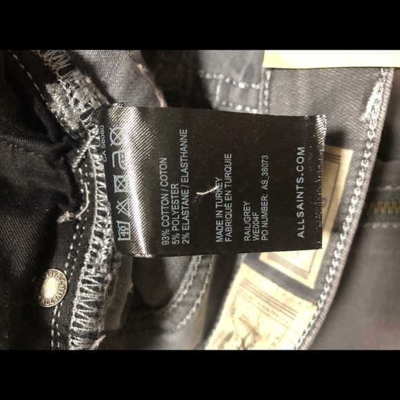 ALLSAINTS Skinny Fit Low Rise Jean - Picture 4 of 6